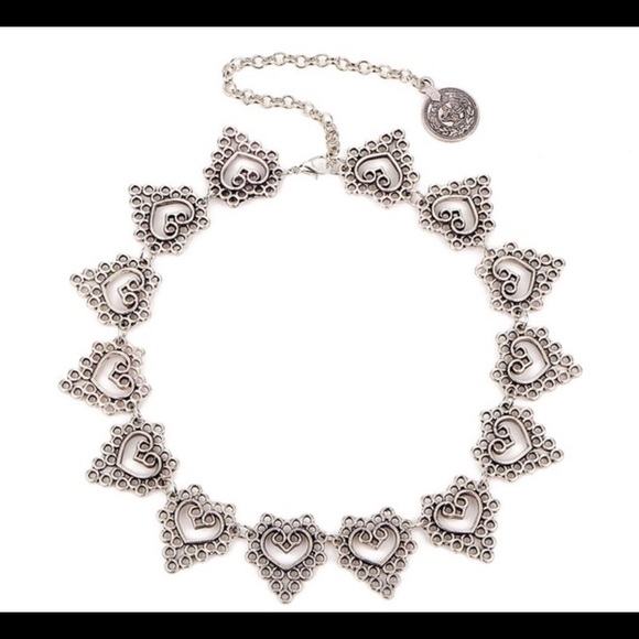 Filigree heart bohemian choker - Picture 2 of 8